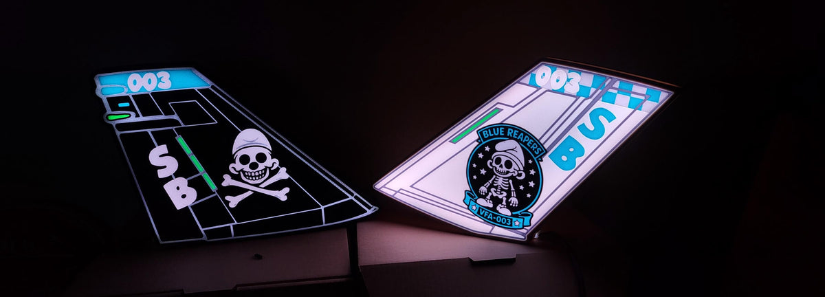 Custom Aircraft LED Light Box – Any Squadron or Design – additional product view 5