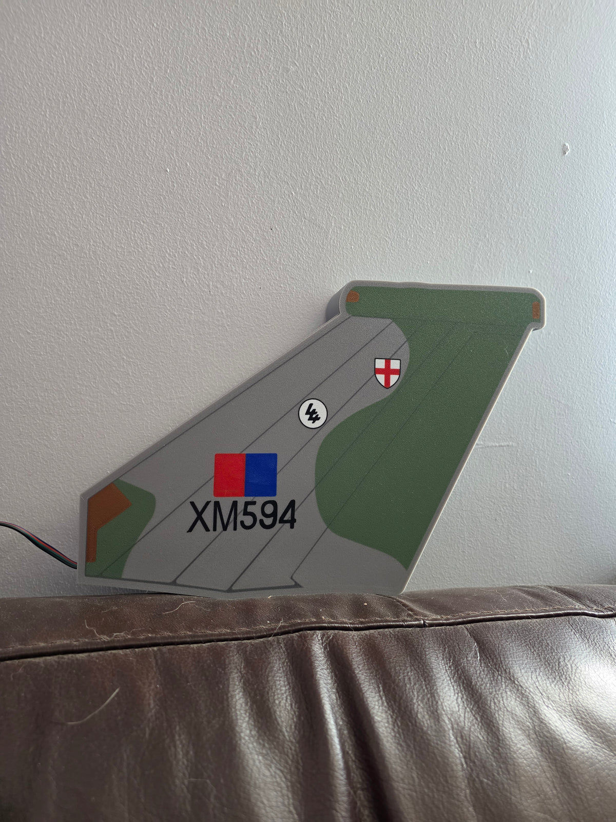 Avro Vulcan Tail LED Light Box | RAF Aviation Gift | UK Made