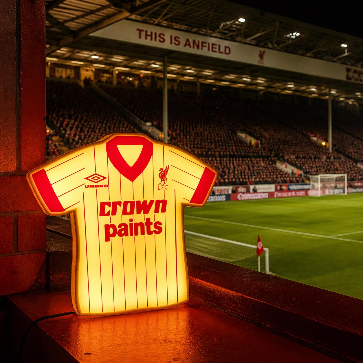 Liverpool football shirt LED light box