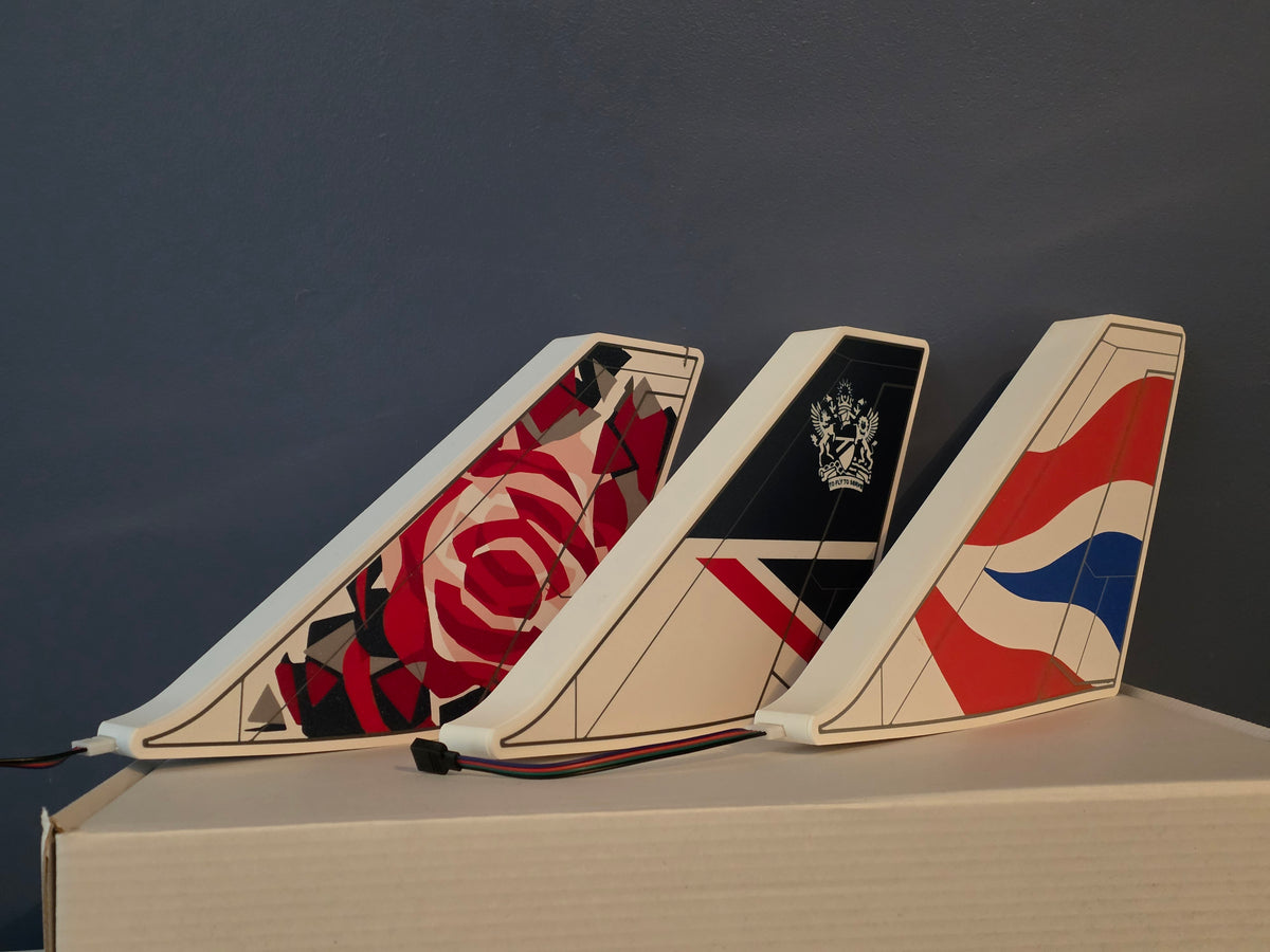 British Airways Boeing 747 Tail LED Light Box | Vintage Airline Gift | UK Made
