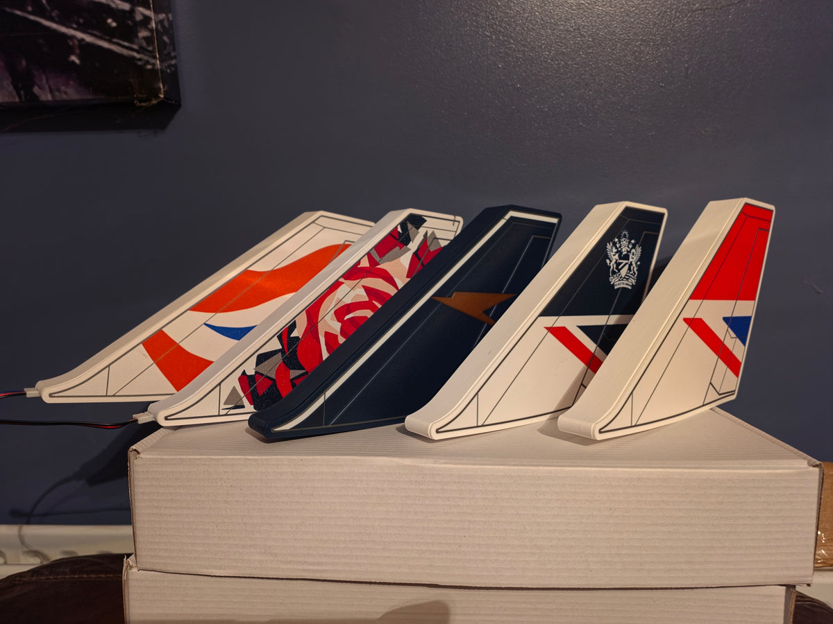 British Airways Boeing 747 Tail LED Light Box | Vintage Airline Gift | UK Made