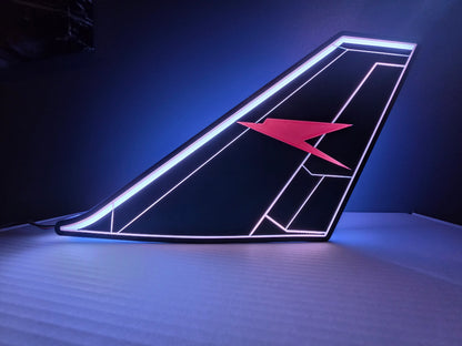 British Airways Boeing 747 Tail LED Light Box | Vintage Airline Gift | UK Made