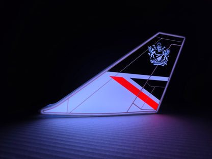 British Airways Boeing 747 Tail LED Light Box | Vintage Airline Gift | UK Made