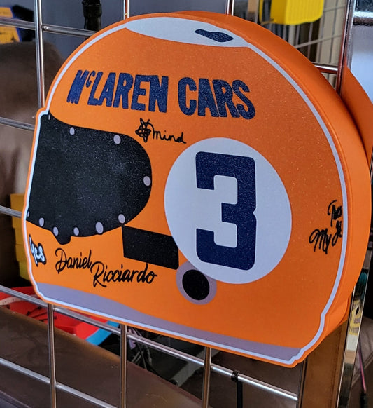 Daniel Ricciardo Monaco special helmet LED light box – illuminated product view