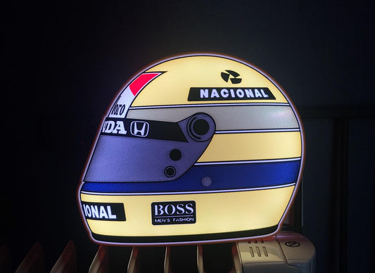 Ayrton Senna Helmet LED Light Box – additional product view 2