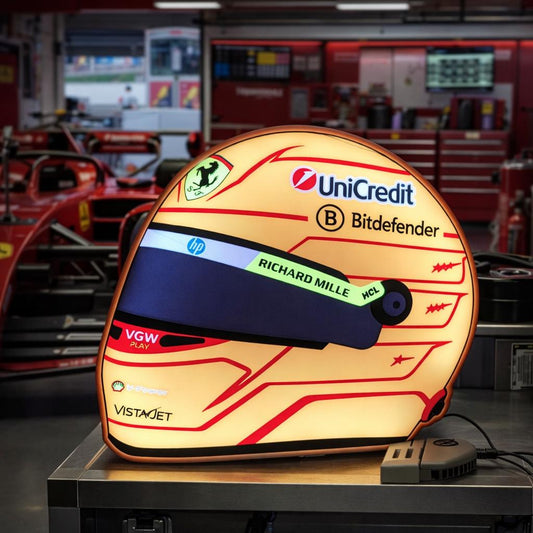 Lewis Hamilton Helmet LED Light Box illuminated