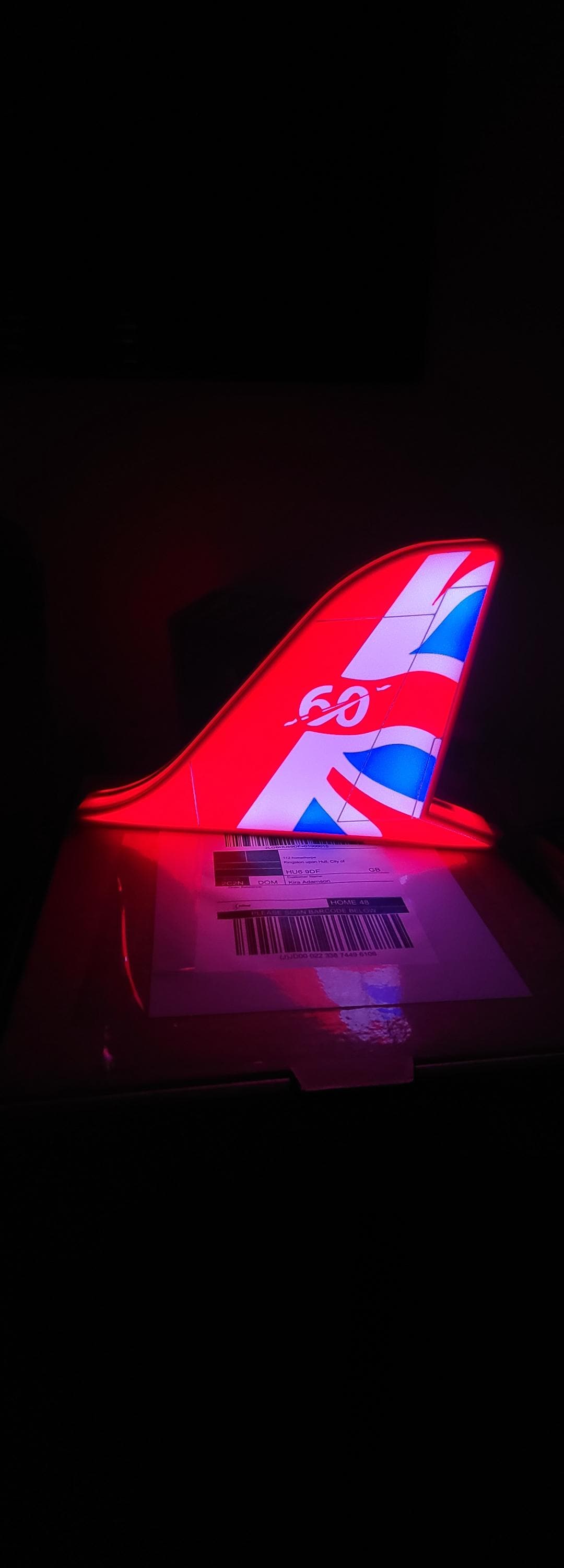 Red Arrows 60th Anniversary Red Tail LED Light Box – additional product view 2