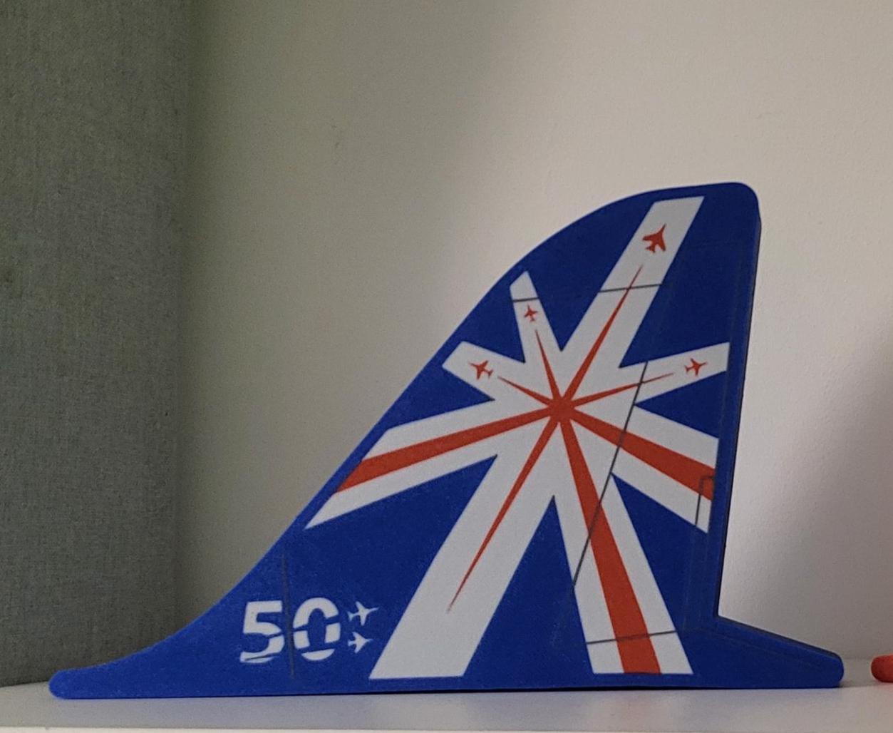 Red Arrows 50th Anniversary Blue Tail LED Light Box – additional product view 3