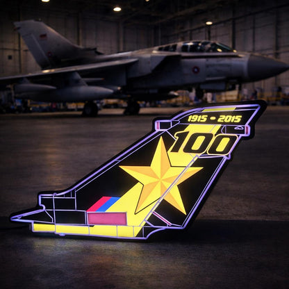 RAF Tornado GR4 31 Squadron 100th Anniversary LED Light Box illuminated