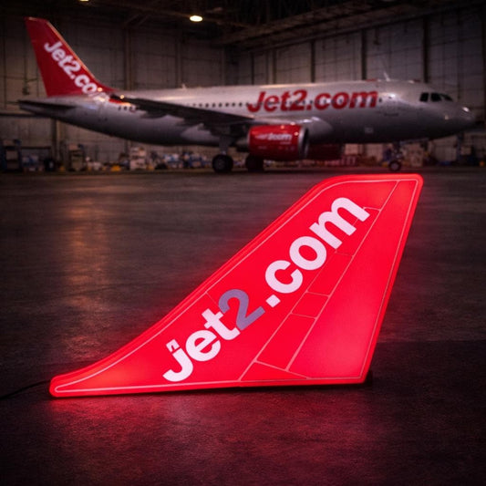 Jet2 Airbus A320 Tail LED Light Box illuminated