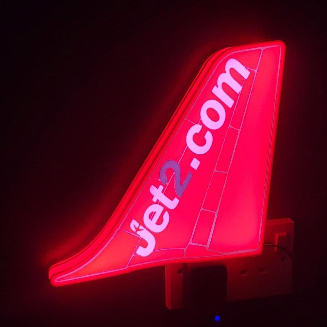 Jet2 Airbus A320 Tail LED Light Box – additional product view 4