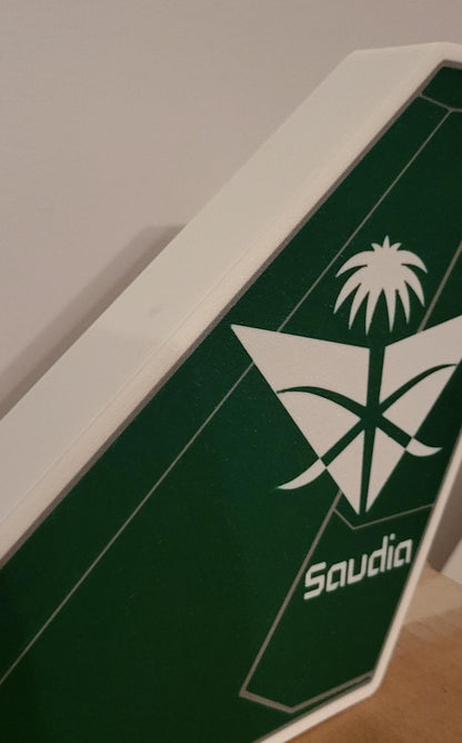Retro Saudia Boeing 747 Tail LED Light Box – additional product view 4
