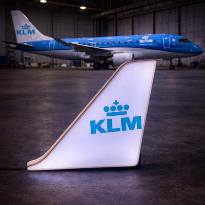KLM Embraer 175 Tail LED Light Box illuminated