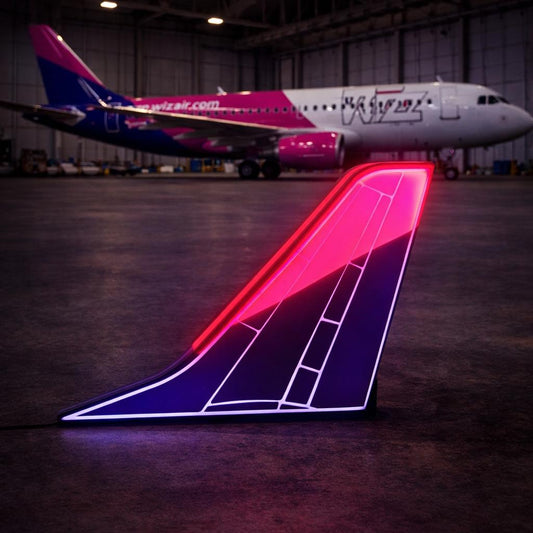 Wizz Air Airbus A320 Tail LED Light Box illuminated