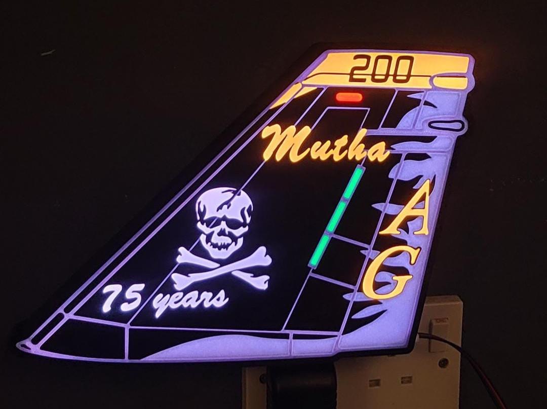 Jolly Rogers VFA-103 F/A-18 Tail LED Light Box – additional product view 4