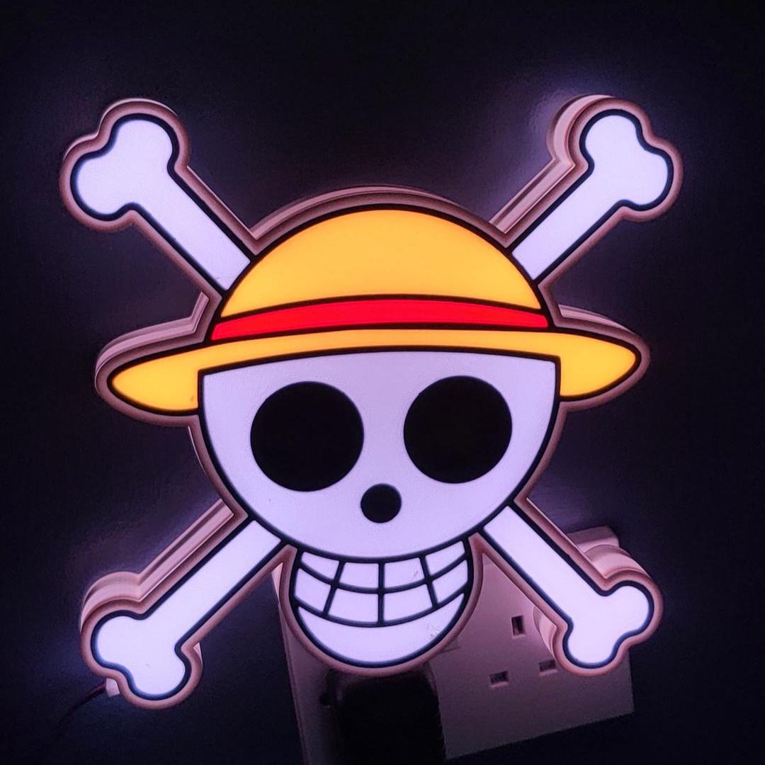 One Piece Straw Hat Skull LED Light Box – additional product view 4