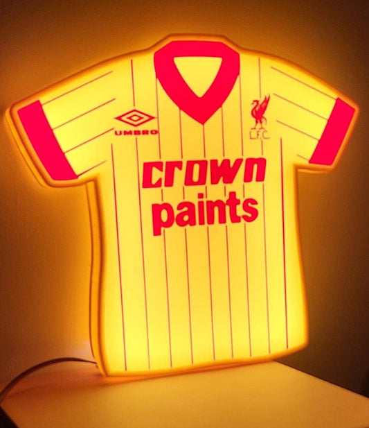 Liverpool FC 1982 Crown Paints Shirt LED Light Box – additional product view 2