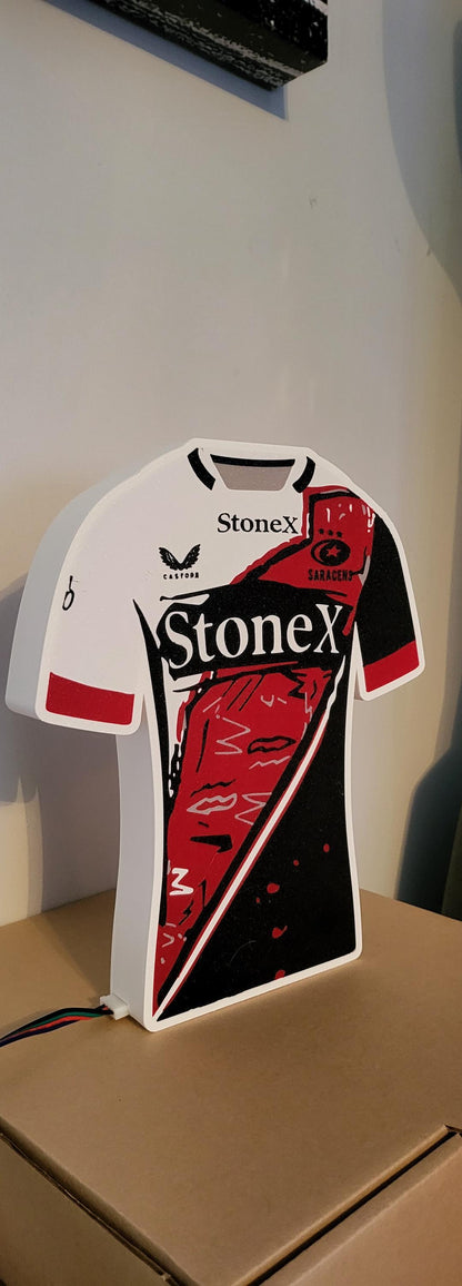 Saracens Rugby Shirt LED Light Box – additional product view 5