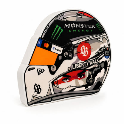 Lando Norris Liberty Walk Japan special helmet LED light box angled product view