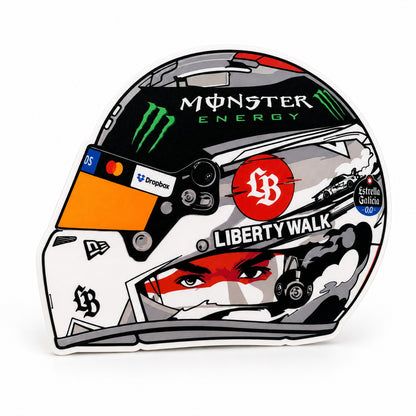 Lando Norris Liberty Walk Japan special helmet LED light box front product view
