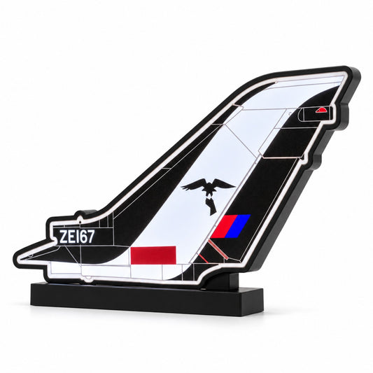 RAF 25 Squadron Tornado F3 ZE167 LED tail light box on a white studio background