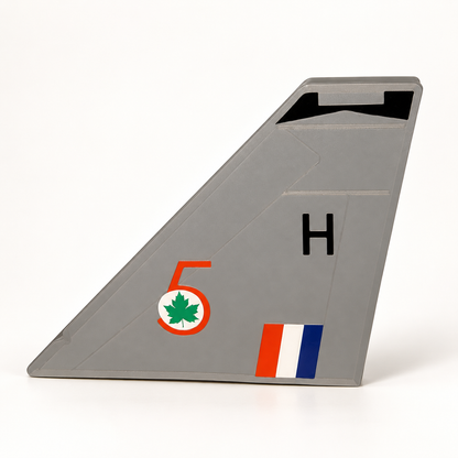 RAF 5 Squadron grey Lightning tail LED light box with H marking