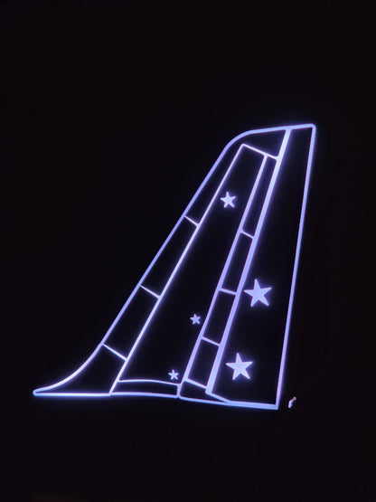 Titan Airways Airbus A320 Tail LED Light Box | Airline Gift | UK Made