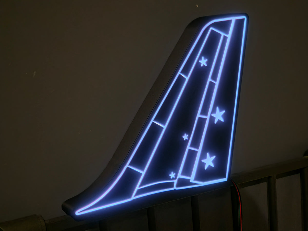 Titan Airways Airbus A320 Tail LED Light Box | Airline Gift | UK Made