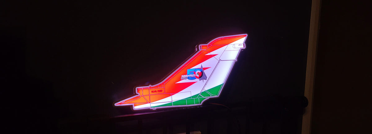 Italian Air Force Tornado Tail LED Light Box | Aviation Gift